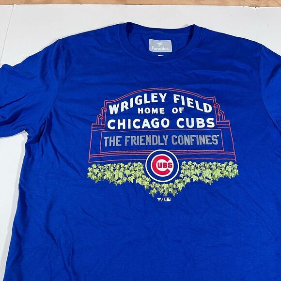 Fanatics Chicago Cubs Wrigley Field Friendly Confines T-Shirt MLB Men's Large - Picture 2 of 5